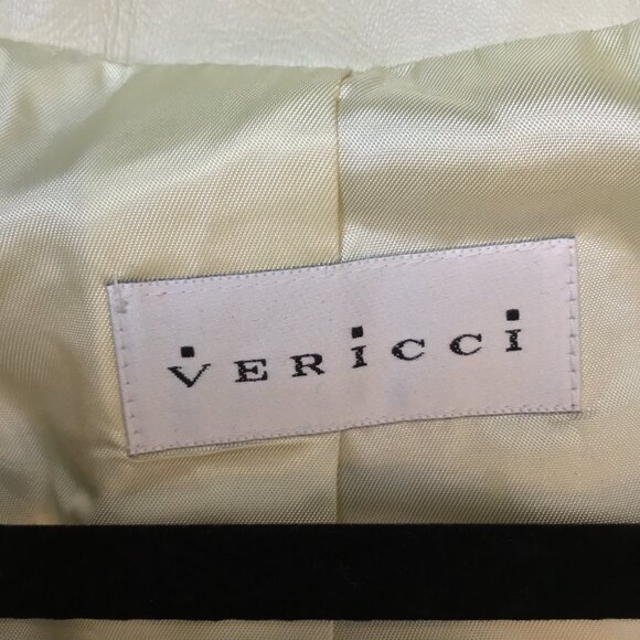 Vericci Cream Leather Jacket - Picture 8 of 11